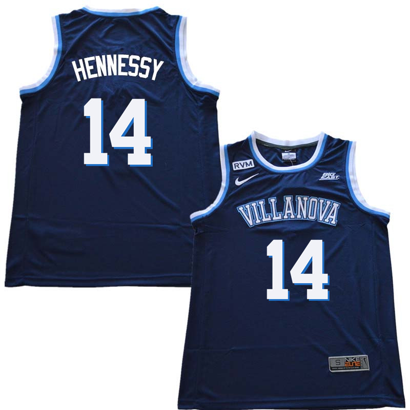 2018 Men #14 Larry Hennessy Willanova Wildcats College Basketball Jerseys Sale-Navy